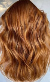 Golden Copper hair colour